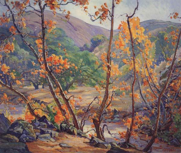 Anna Hills Sycamores,n.d. Norge oil painting art